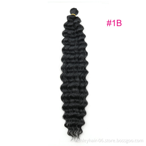 Julianna deep wave twist hair extension ombre braiding hair  22" 18'' deep twist